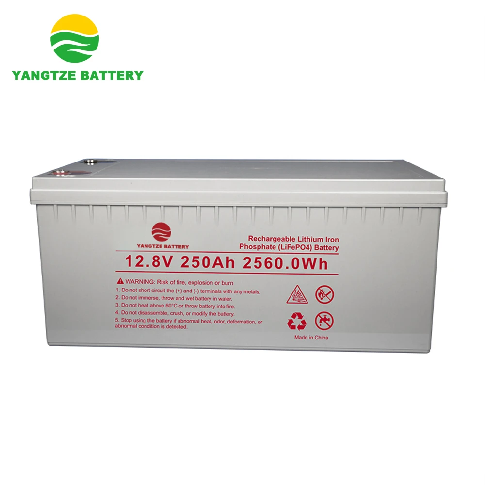 Yangtze solar rechargeable 250ah 12v lifepo4 lithium battery