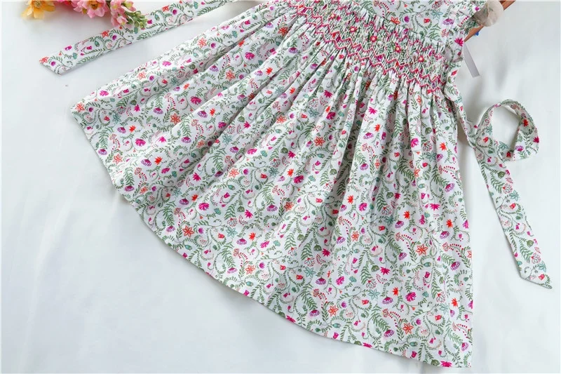 От 3 до 7 лет, для маленьких девочек, ручная работа платье со сборками для маленьких девочек платья с вышивкой СМОКИНГ одежда принцессы бутиков