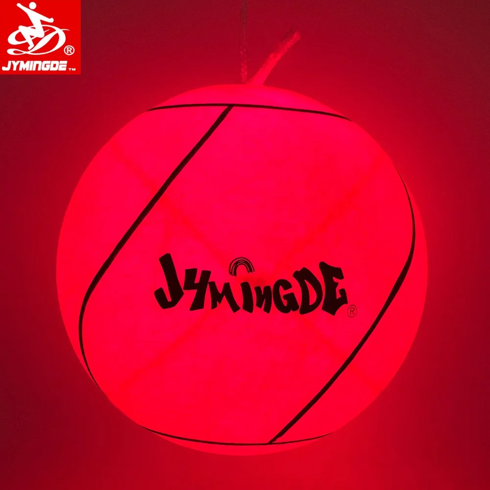 LED Light up Tetherball Glow in Dark Luminous Custom Rubber Tether Ball for Play