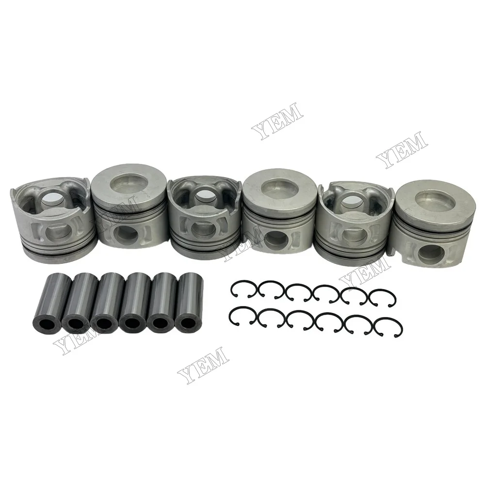 Piston With Pin Circlip 13216-3211 Fit for Hino J08CT Engine Parts 2
