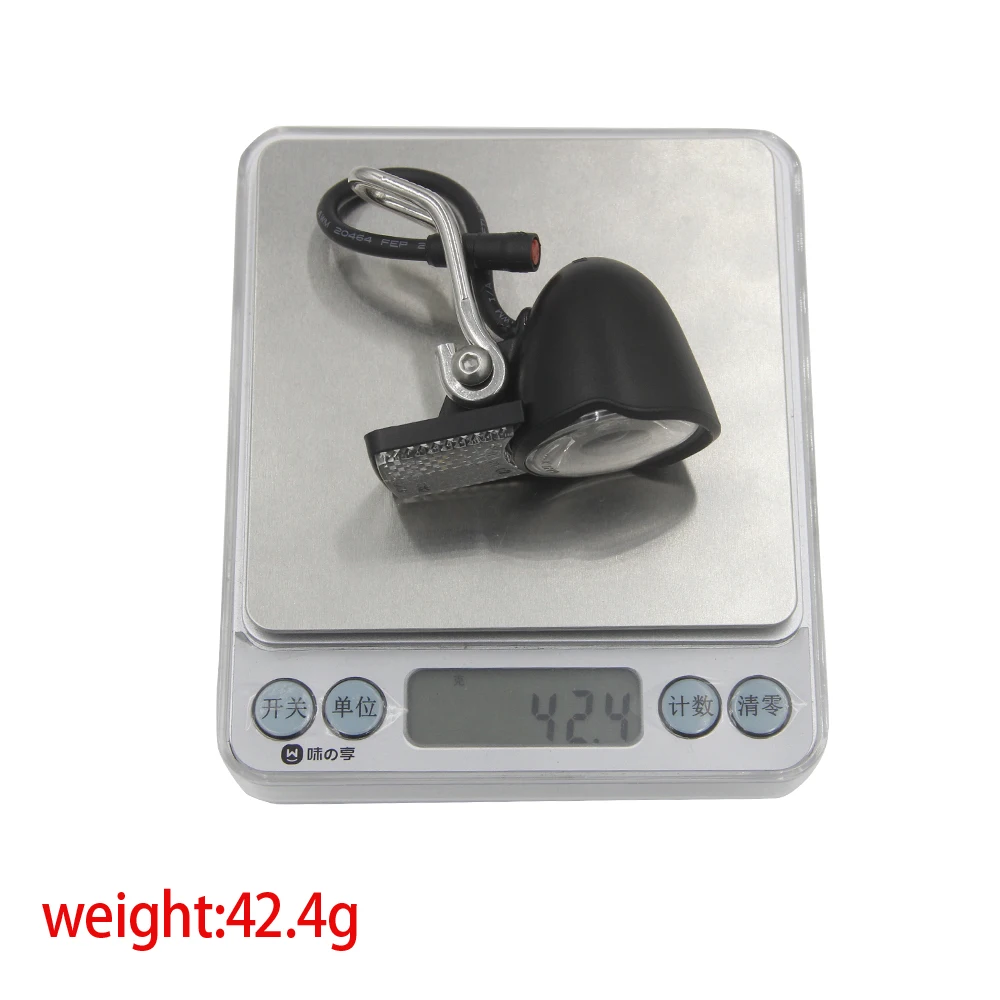 Factory Custom design 2-Pin Waterproof Front Light Electric EBike & Bicycle Headlight Electric Scooter Spare Parts