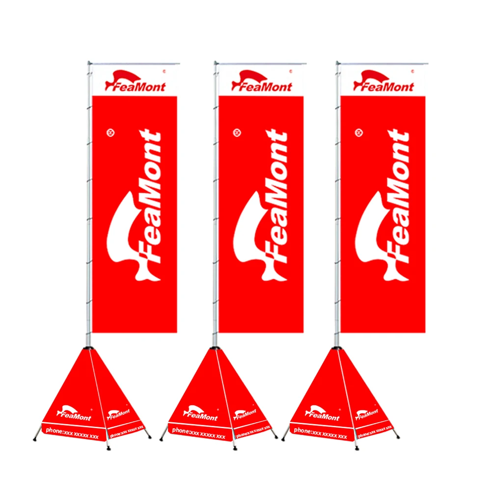 Telescopic Giant Water Injection Base Flag 3M,5M,7M Flag Pole Stand With Flag Banner