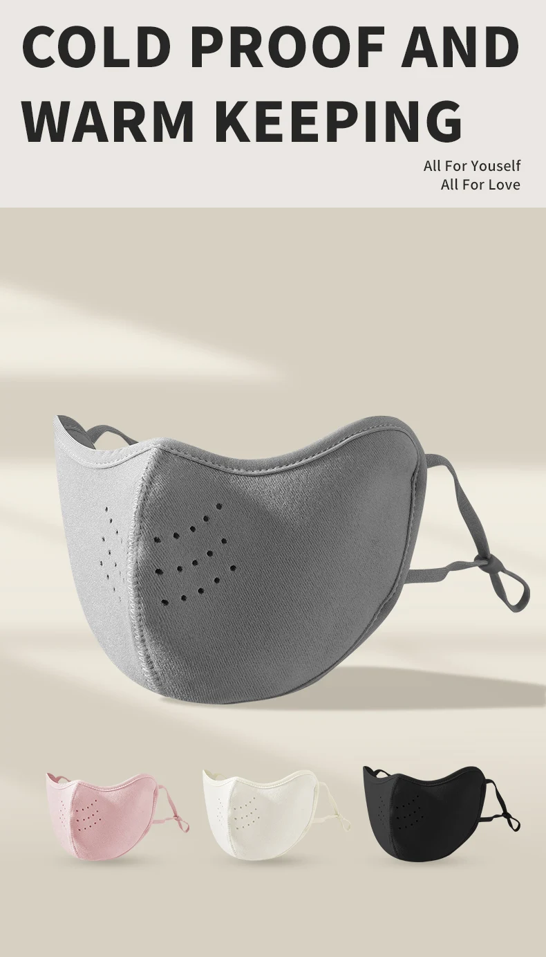 Damen Wintermaske Winddicht Waschbar Und Warm Gepolstert_voghion.com