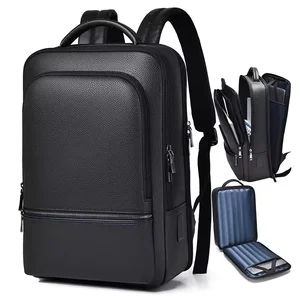 Pu Leather Smart Business Briefcase Luxury Rucksack Briefcase Design Waterproof Bagpack Back Pack Travel Laptop Backpack