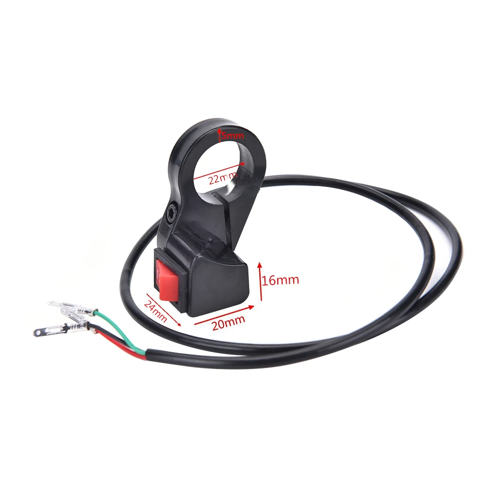 Motorcycle Handlebar Switch Electric Starter Handlebar Start & Stop ATV On-Off Button Flameout Switch Refit Accessories