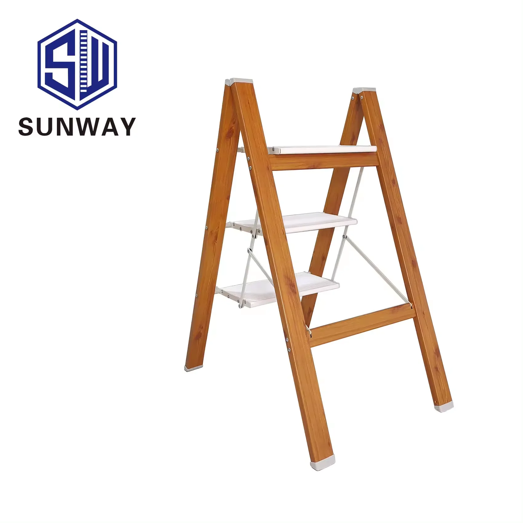 High Quality Three Step Ladder Good Selling  Aluminum Alloy Flower Ladder