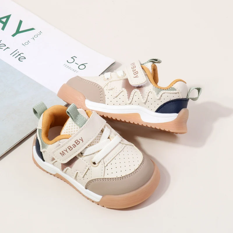 High Quality 2025 Spring Autumn Style Casual Kid Shoes Toddler Walking Shoe Boys and  Girls 1-3 Years supplier