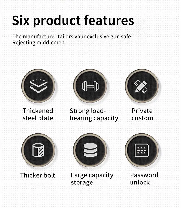 CEQSAFE Factory Direct Hot Sale Wholesale Metal Large Home Security Safe Cabinet Gun Safe Box with Electronic Digital Lock supplier