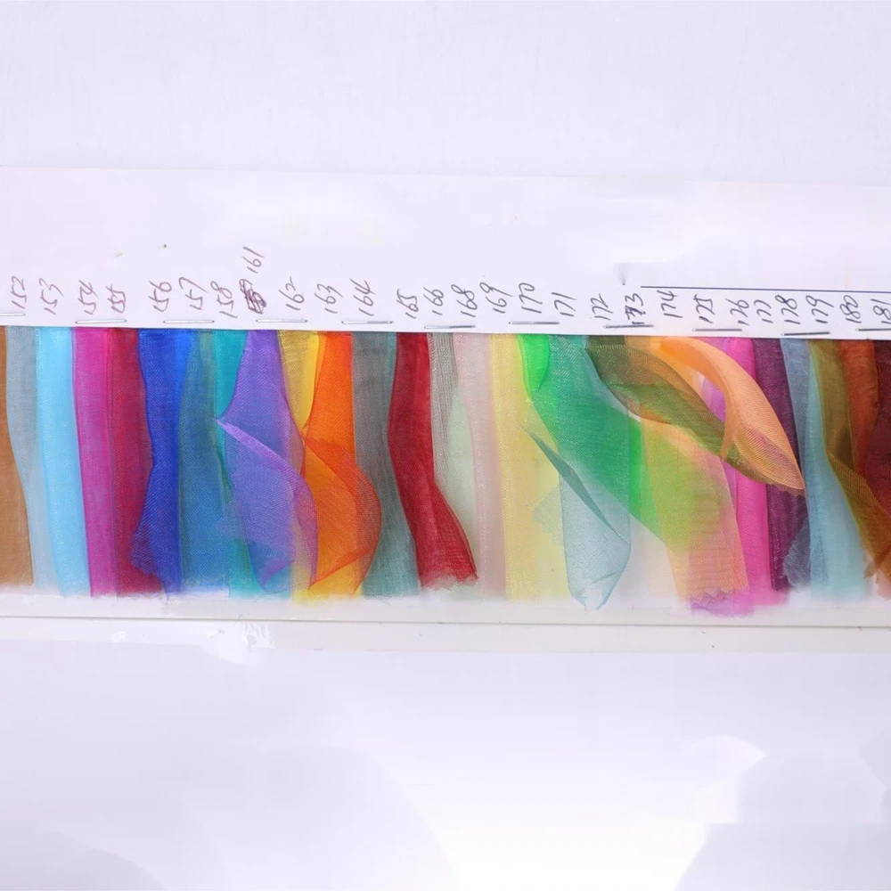 Оптовая продажа полиэфирная нейлоновая яркая ткань плотная многослойная рубашка Тюлевая легкая Свадебная