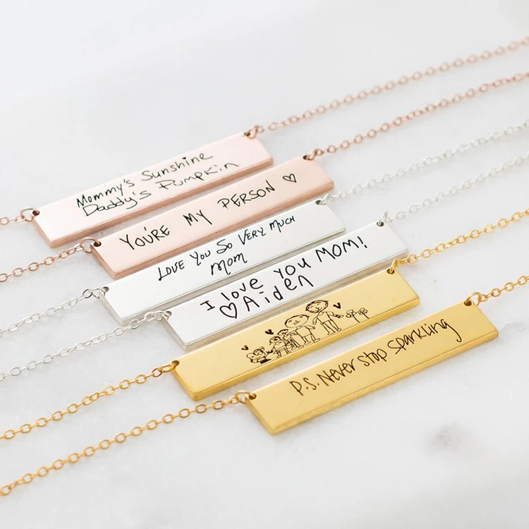 personalised jewellery handwriting