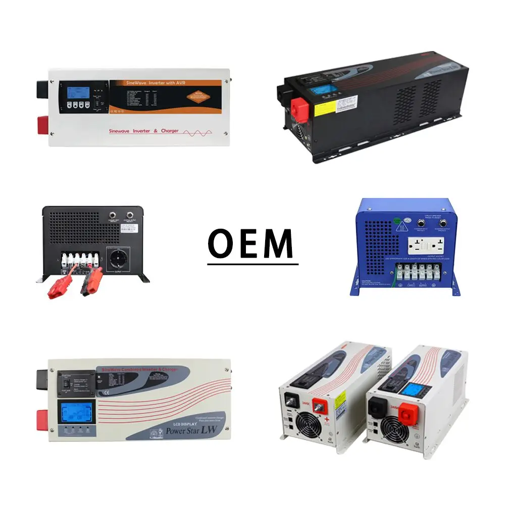 Inverter Bypass AVR Function Invertor 4kw 3KW 5KW 6KW 24V 48vdc to 220vac 230vac 240vac Lithium Battery Charger Inverter