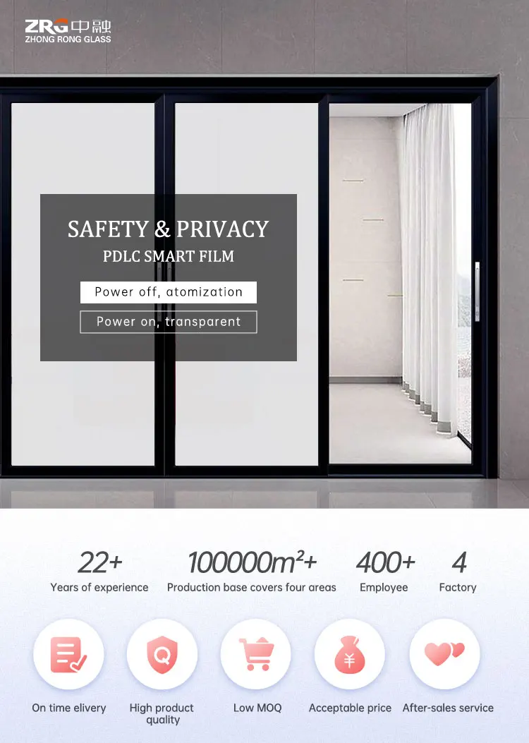 Electrochromic Switchable Smart Glass Pdlc Film For Sliding Door Buy