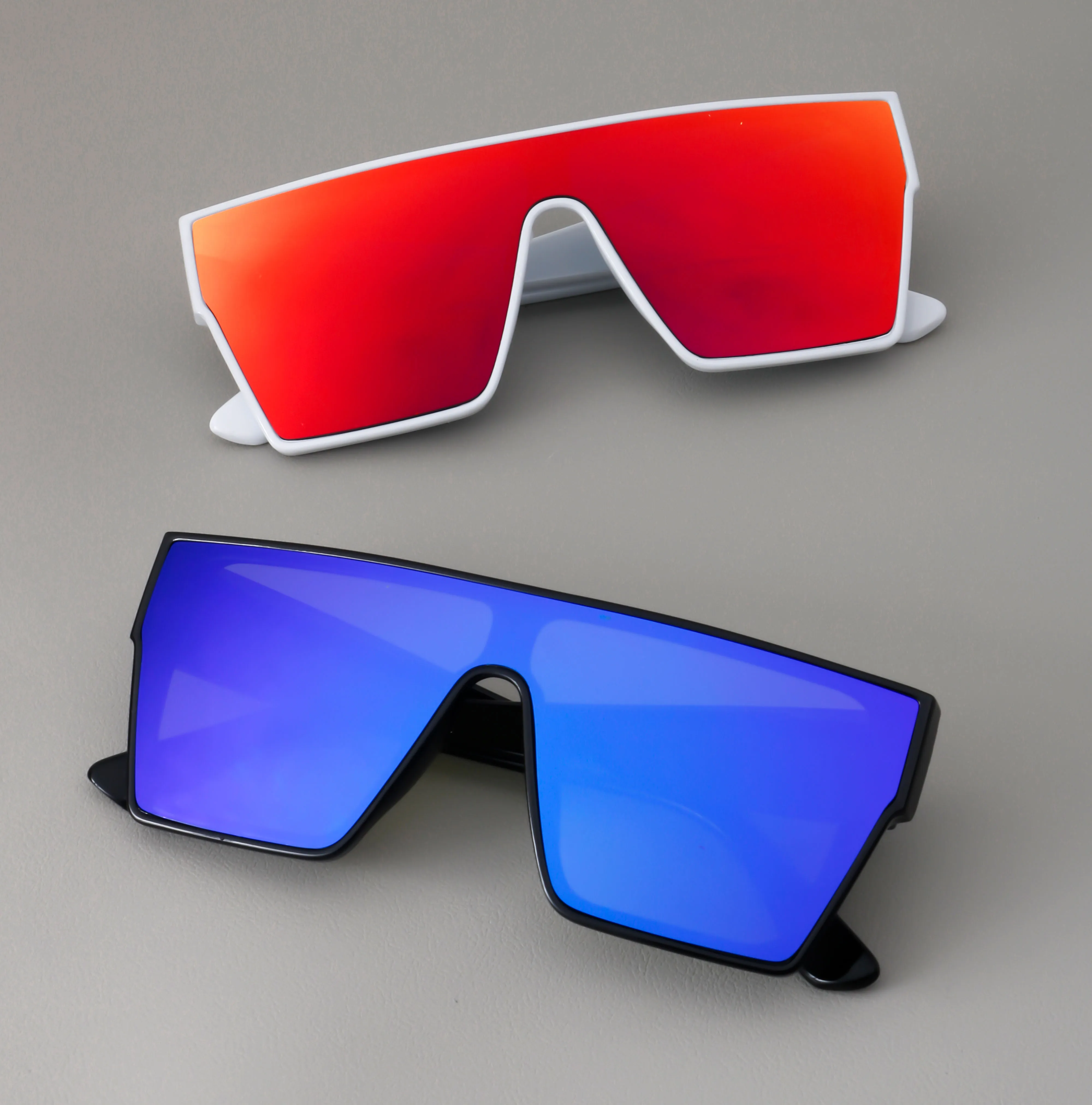 21041 Men Fashion Trend Square Oversized Sunglasses 2024