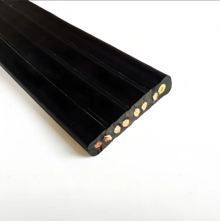 Factory direct sale H07VVH6-F 450/750V Copper Rubber Insulated Low Voltage Flat Flexible Cable,YVFB YVFBG YVFBP P Cable