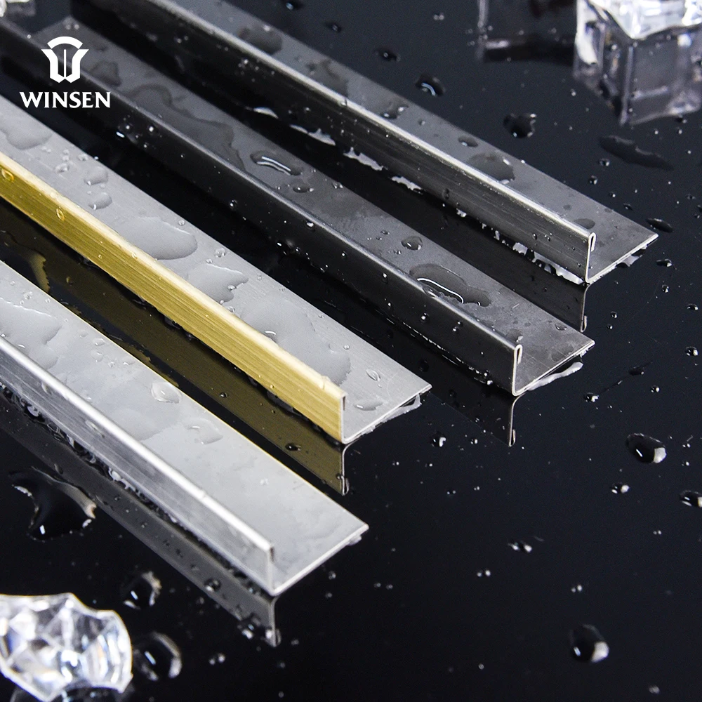 Ceramic Edge Protector Angle Metal Strips Transition Profile Aluminum L Shaped Silver Tile Trim