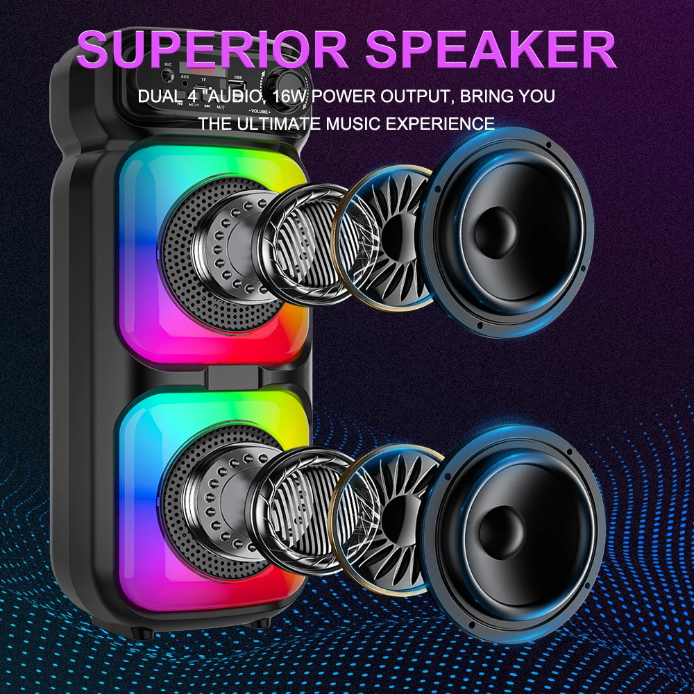 SING-E ZQS4273 Wireless Outdoor BT Big Speaker - High Quality