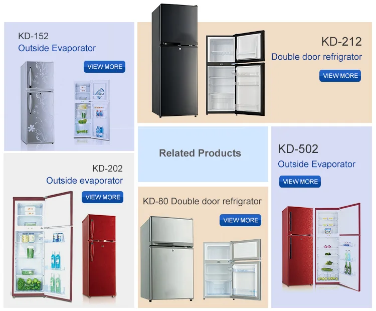 502l Fashion Glass Door Refrigerator Top Freezer Double Door Vcm