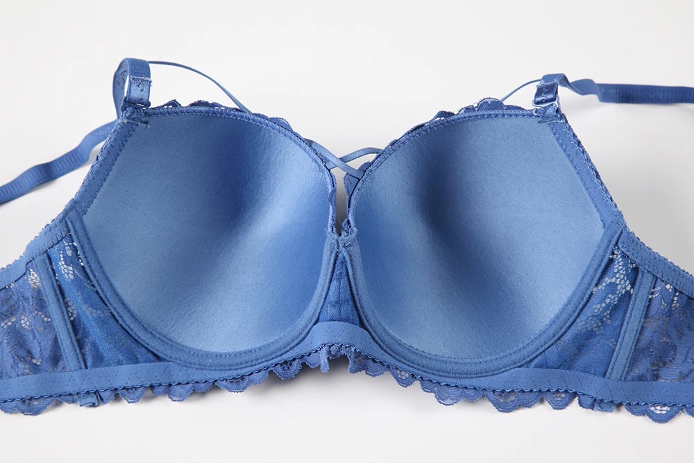 Binnys Full Fancy Lace Sets 2 Piece Plus Big Boobs Size Embroidery Soft