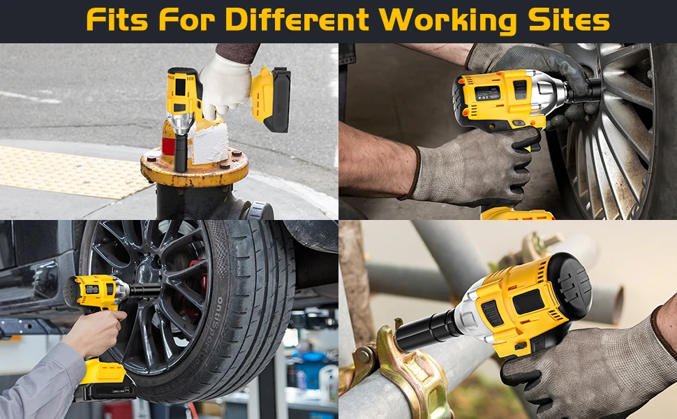 Electric Impact Driver Car Wheels Automotive Torque Wrench Power Impact