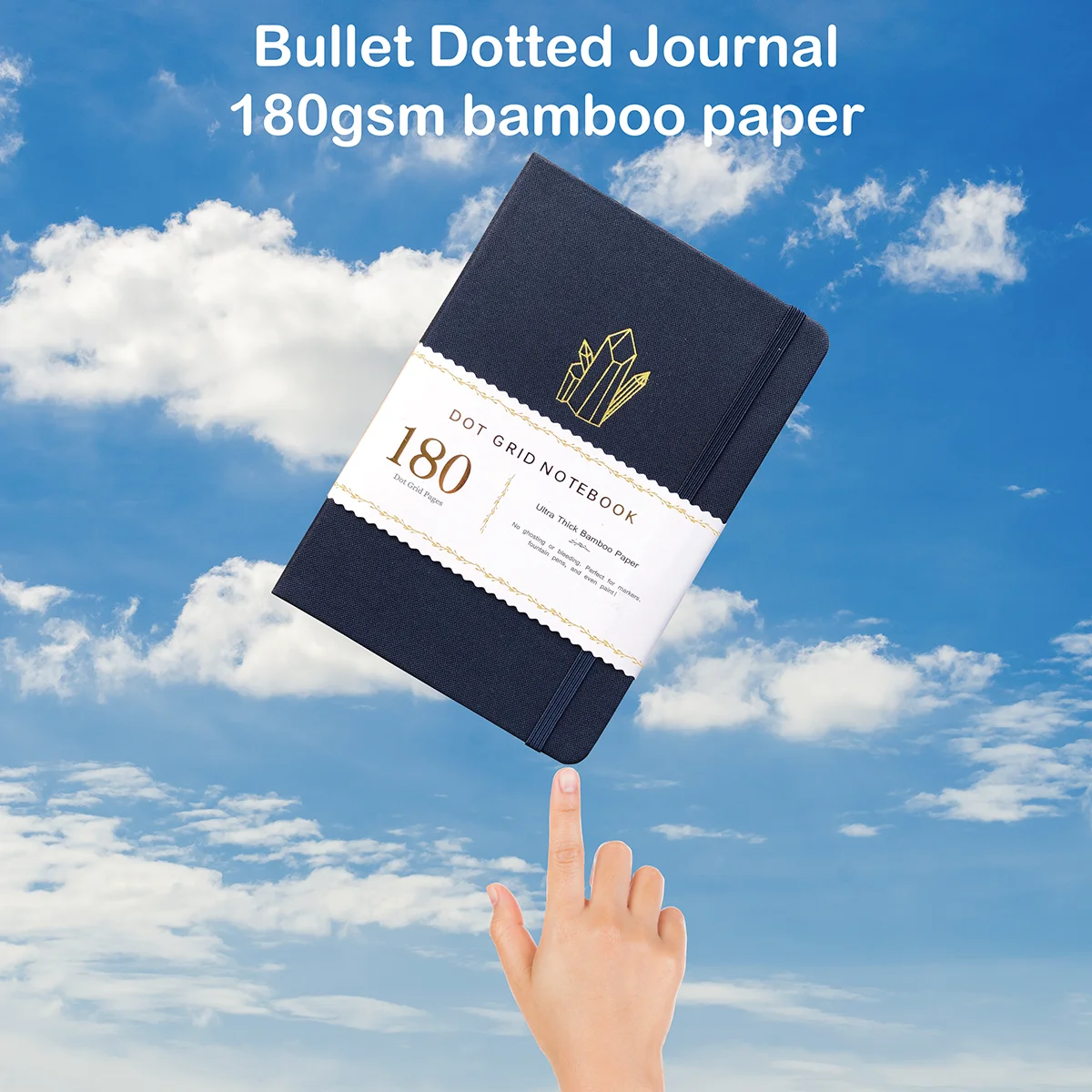 Dot Grid Crystal Journal 180gsm Journal Dotted Notebook Journal Supplies 