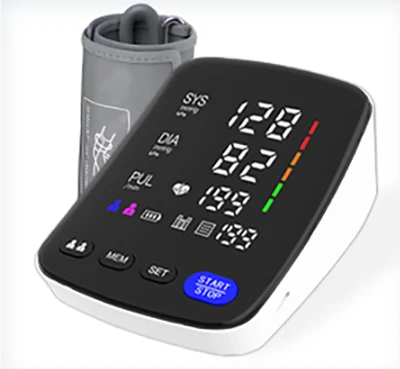 LED Curved Screen CE ISO Approved Factory OEM BP Monitor Automatic BP Machine Electric Digital Upper Arm Blood Pressure Monitor
