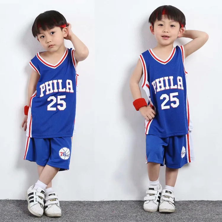 HAMEK Kids Basketball Jersey Sports Clothes Custom Children Blank Basketball Sets Jersey Boys and Girls
