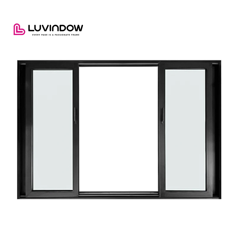 Luvindow Most Popular Thermal Break Aluminum Doors Sound Proof Double Glazed Heavy Duty Multi Panel Bi Folding Doors