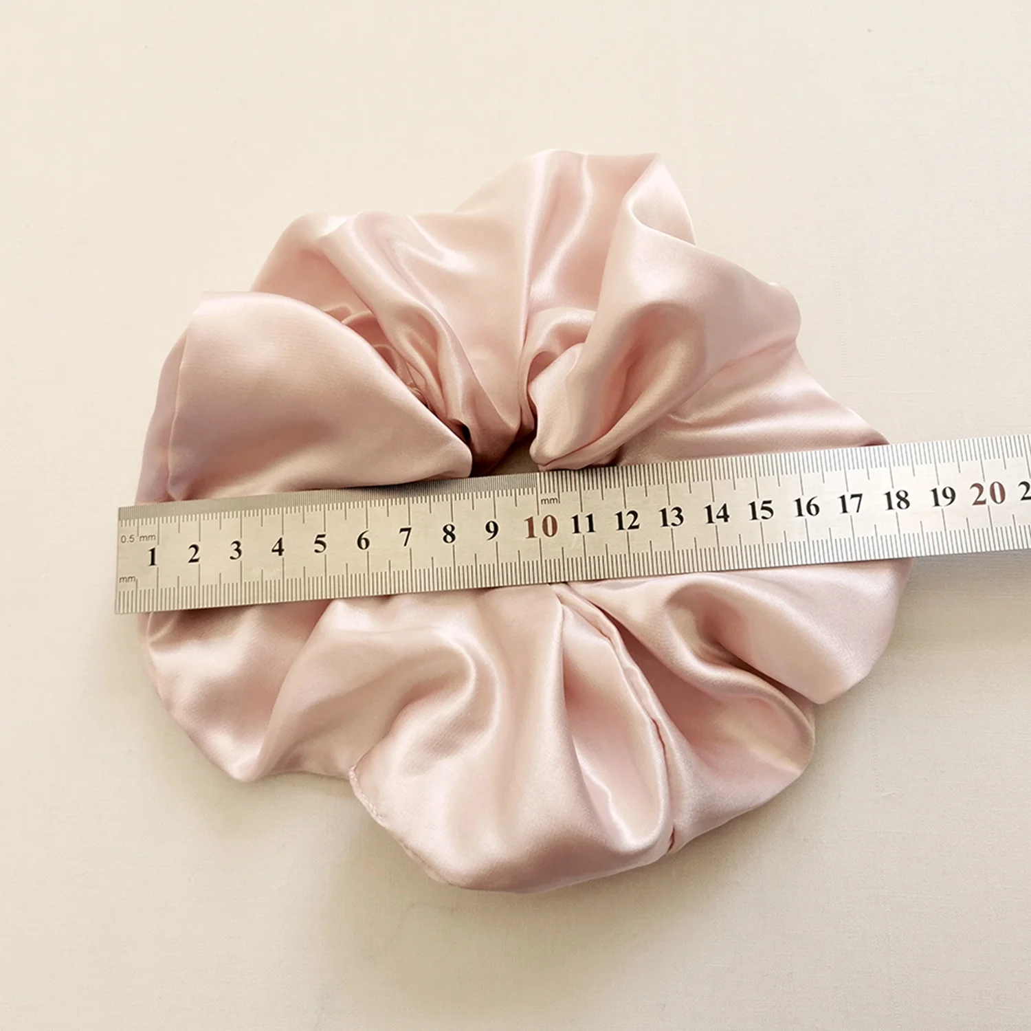 Роскошные высококачественные крупные резинки для волос из 19/22 шелка тутового шелкопряда Momme 16/100% оптом