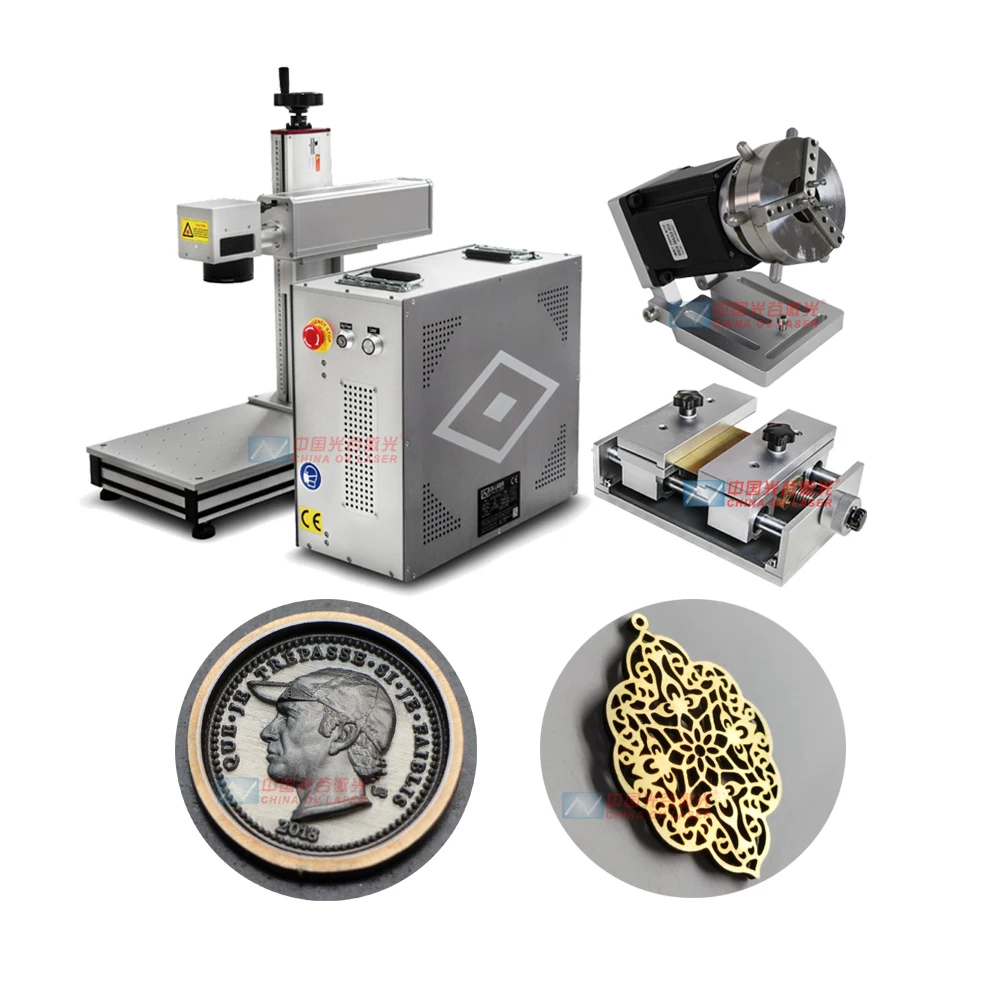 Marcador láser de fibra para grabado en relieve 3D, placas de