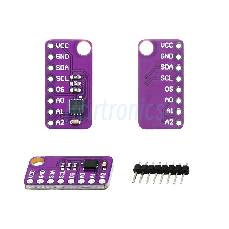 MAX30205MTA Module Human Body Temperature Sensor MAX30205 Measuring Skin Wristband Temperature Sensor Overtemperature Alarm