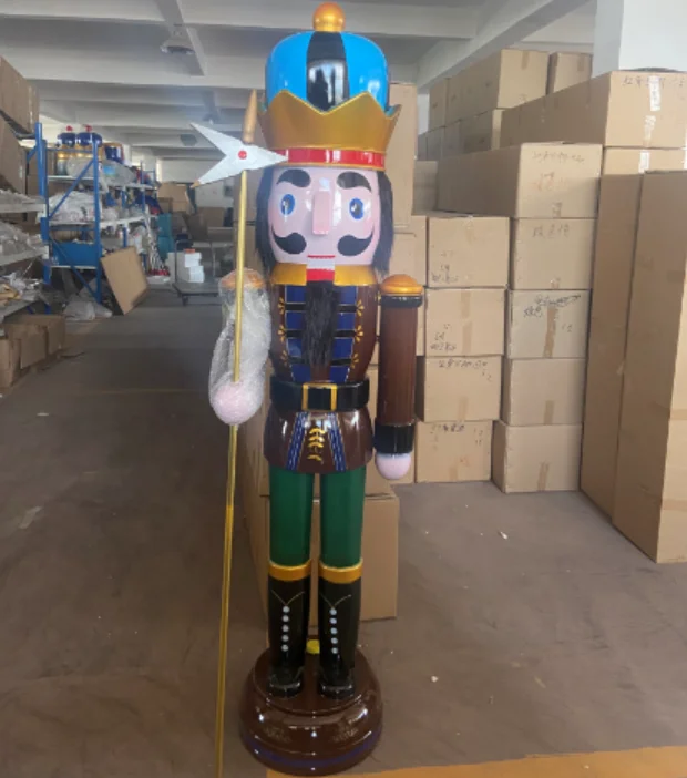 Large Nutcracker Plastic Life Size Christmas Decoration Outdoor