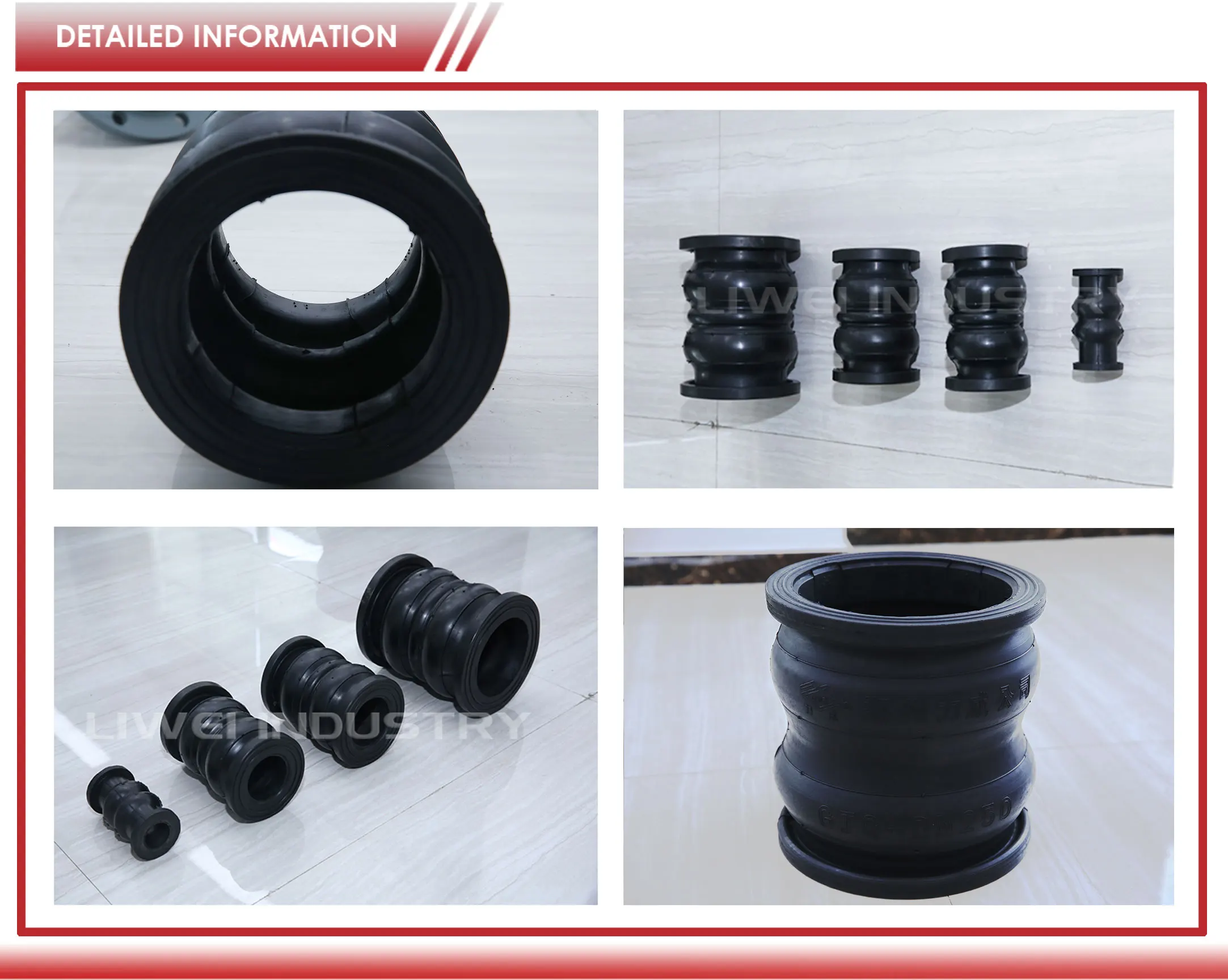Rubber Expansion Joint Twin Sphere Union , High Quality Twin Sphere ...