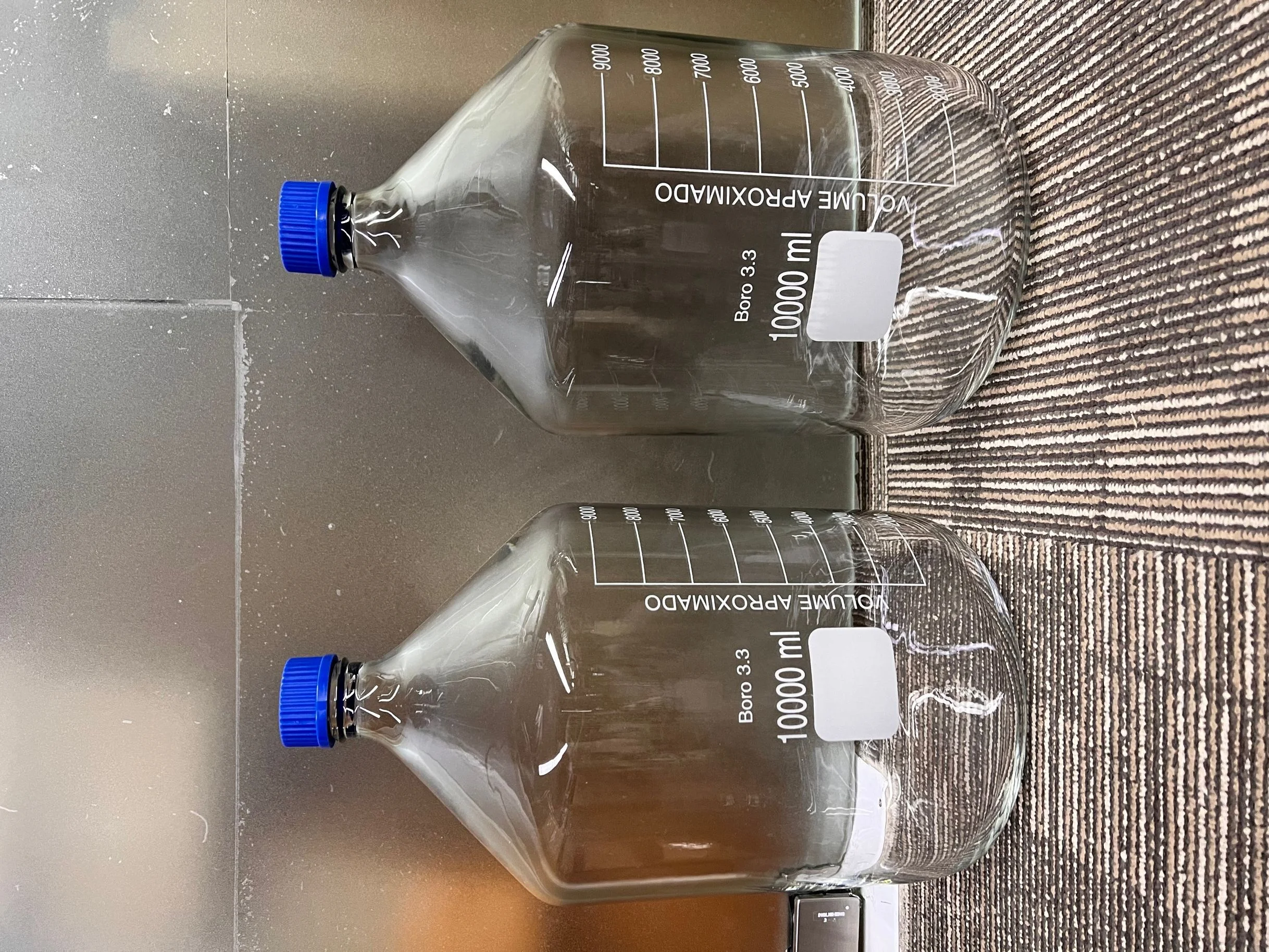 ボロシリケイトクリアガラス試薬瓶 2L/5L/10L/20L GL-45スクリューキャップ