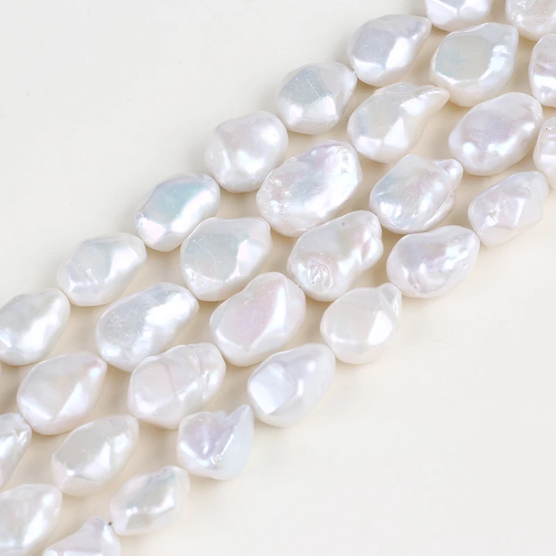 Алмазные бусины из пресноводного жемчуга для изготовления ювелирных изделий