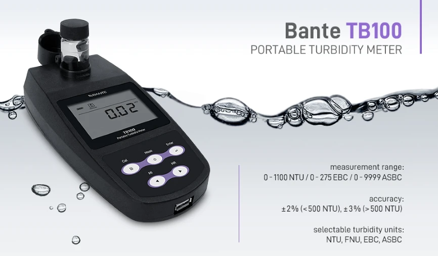 Highperformance Turbidity Meter With Selectable 4 Turbidity Units And