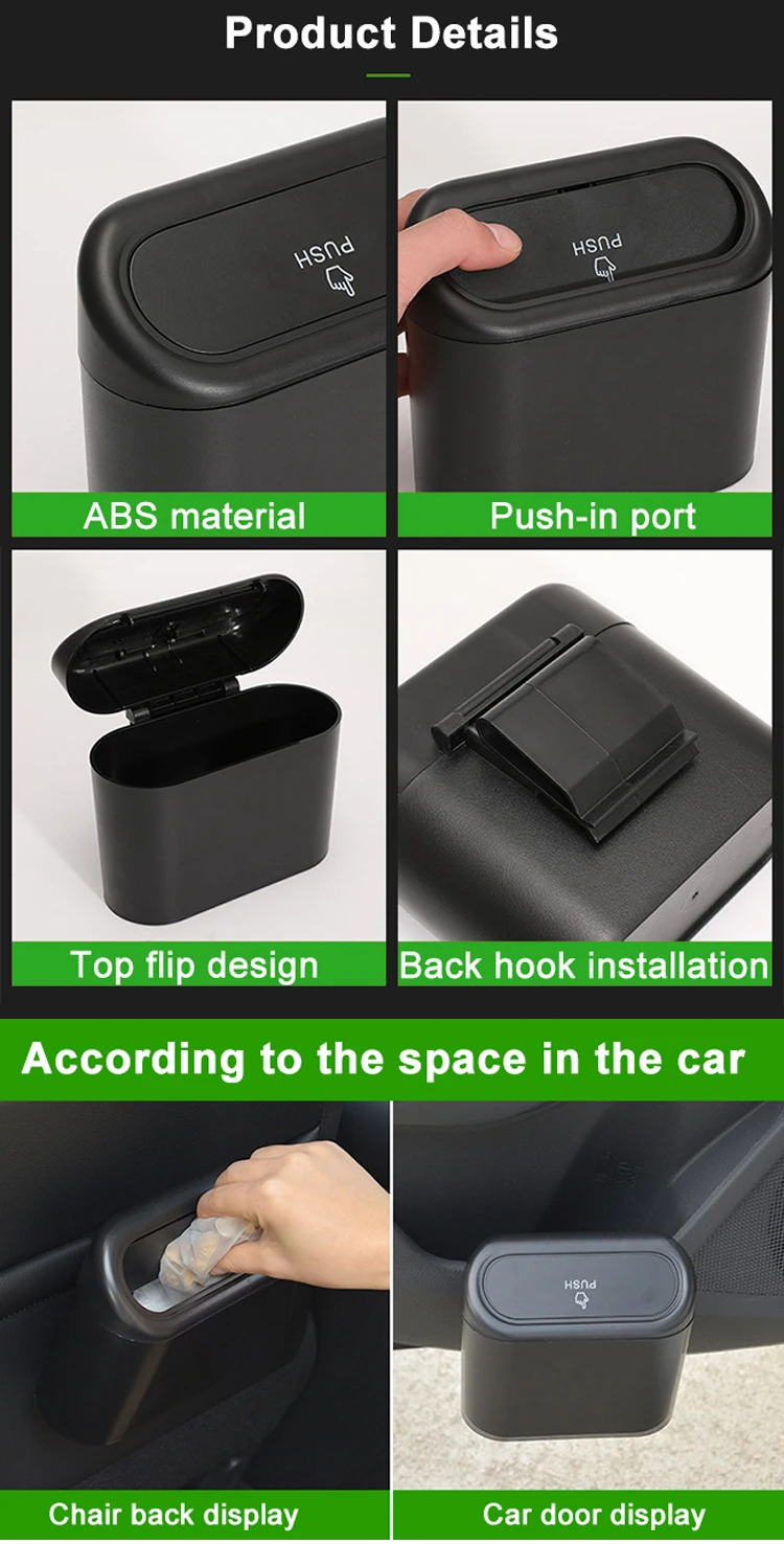 Fashion Quality Multifunction Abs Rubbish Storage Box Waterproof Car ...