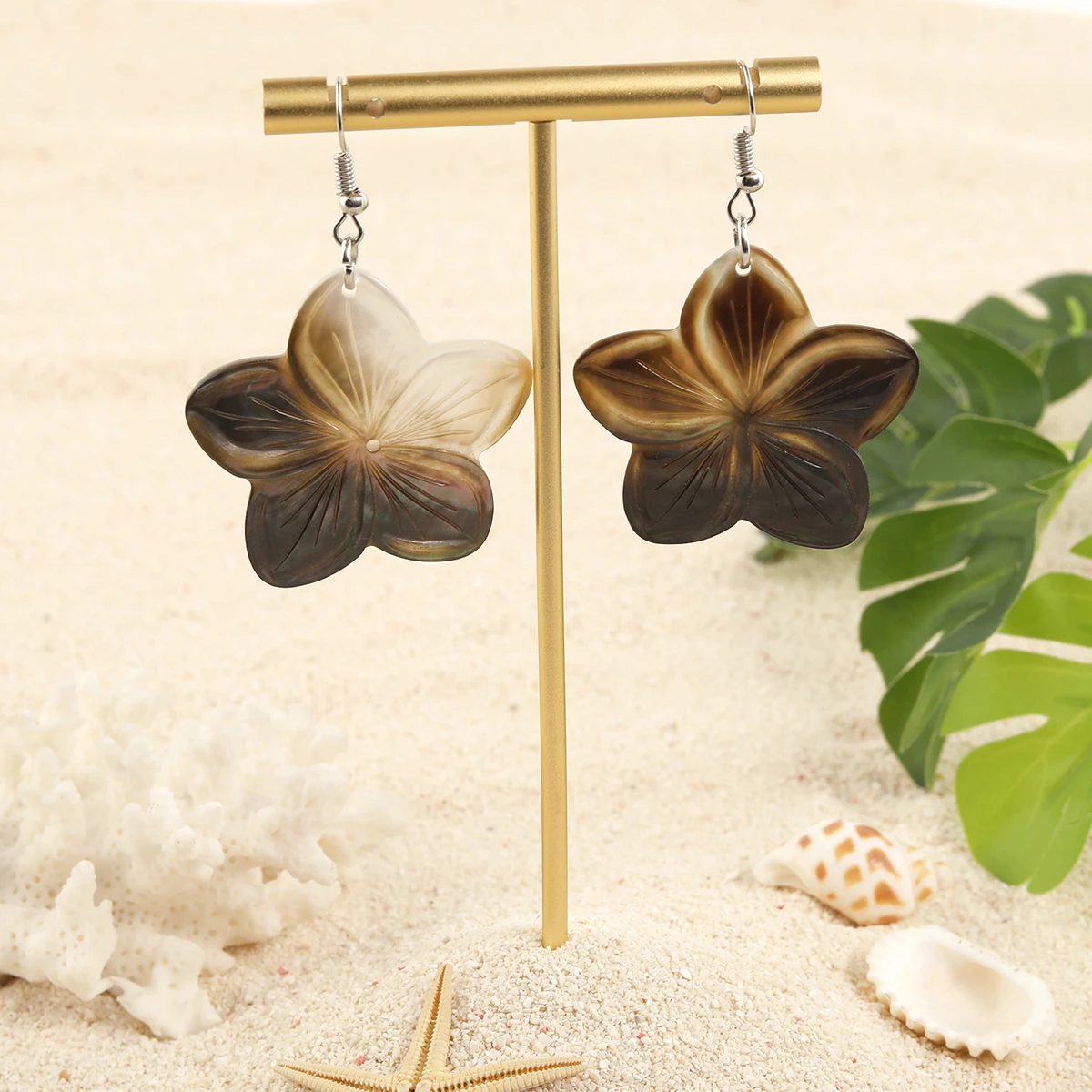 Fashion Hawaiian New Minimal Rhodium Plating Carven Big Pendant