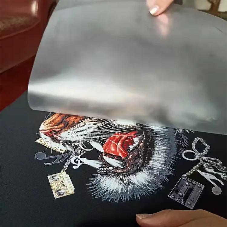 Lansong Small Size Pink A3 DTF Inkjet Printer T-Shirt Printing Machine T-shirt Clothes Pants Pillow Shoes Jeans Printing manufacture