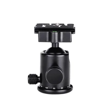 Manbily Photography Equipment KB-0 Aluminum Alloy 1/4" to 3/8" Flexible Tripod Ball Head for DSLR Camera detail image