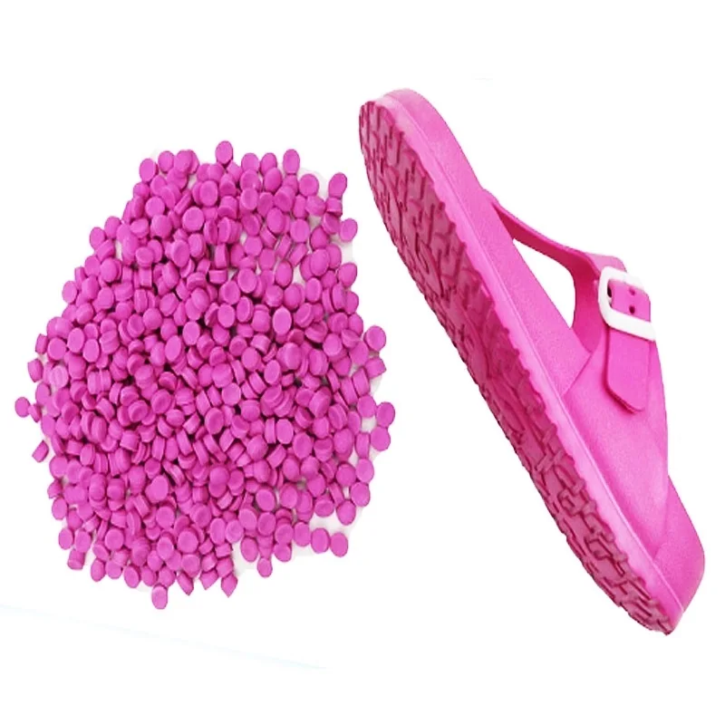 Wholesale Customized Modified Functional Raw Granule EVA Material Shoes slippers Clogs Sandals Spot Materials