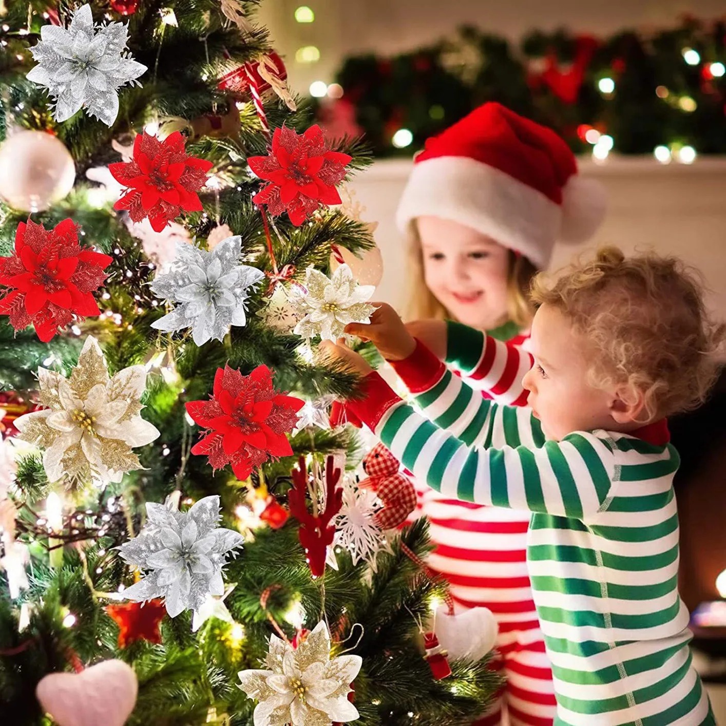 Wholesale Flower Garland Artificial Christmas Wreaths Material For