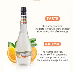 Premium Quality 40% Vol Citrus Liqueur Cold-pressed Citrus Spirit B2B Bulk Supply Bar Cocktail Base Business Banquet Bottles