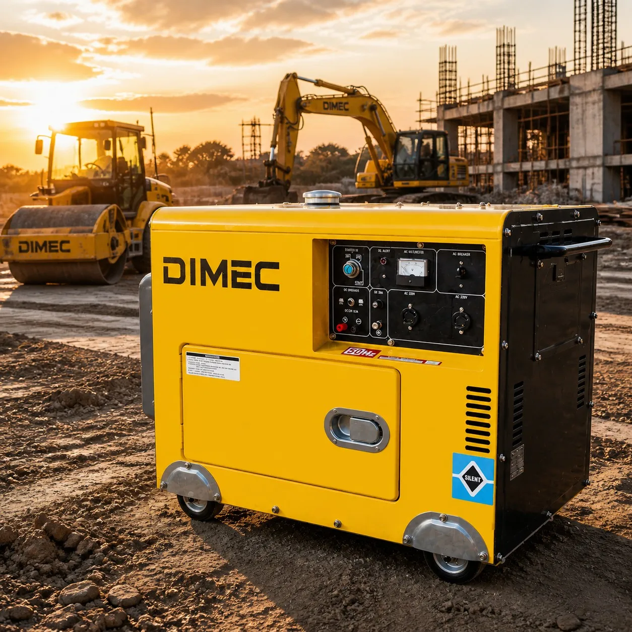 OEM 5kW Diesel Generator Silent Canopy Generator with Electric Start for Backup and Outdoor Power Supply