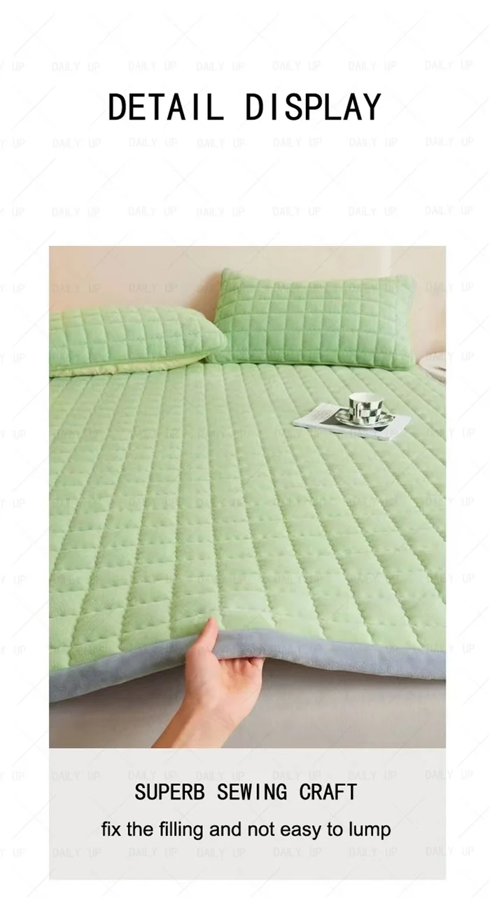 Padded Soft Bed Mattress Cover Topper Adults King Size Air Breathable Comfortable Sleep Bedding Mattress For Hotel Bedroom