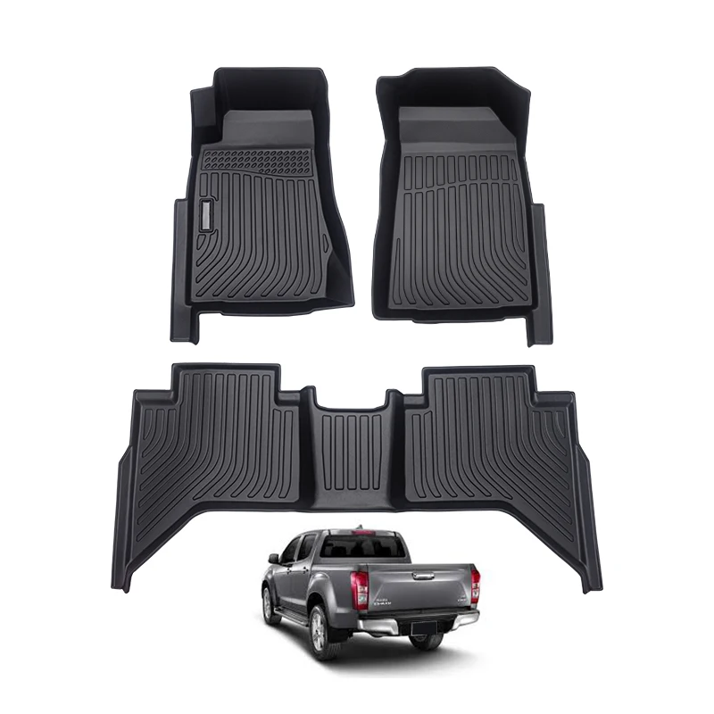 Tappetini In Gomma 3D Premium Tipo Secchio Tesla Model X Crossover 6 Posti A Sedere 2015
