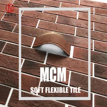 Exterior wall cladding stone artificial stone mcm flexible clay wall tile cladding for exterior and interior wall