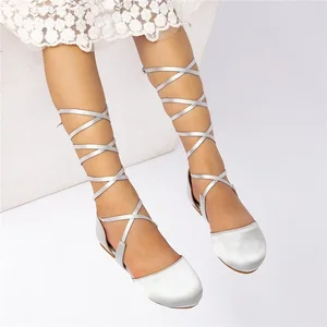 Girls' Satin Ballroom Latin Dance Shoes Cotton Lining and Soft Rubber Soles for Outdoor Training