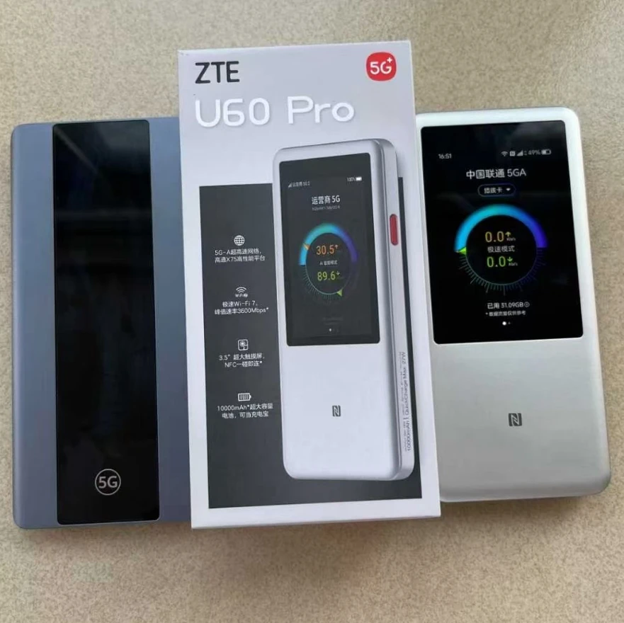 ZTE U60 Pro MU5250 5G Pocket WiFi Router - Dual Band, 300Mbps 2.4G