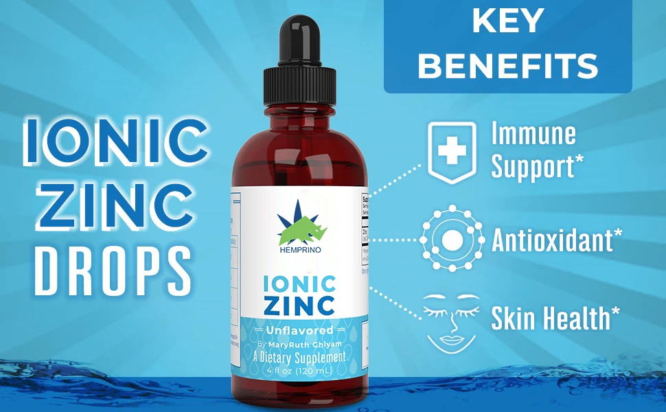 High Concentrate Immune Booster Zinc Supplement Drops 20MG For Health and Wellness Dietary Use