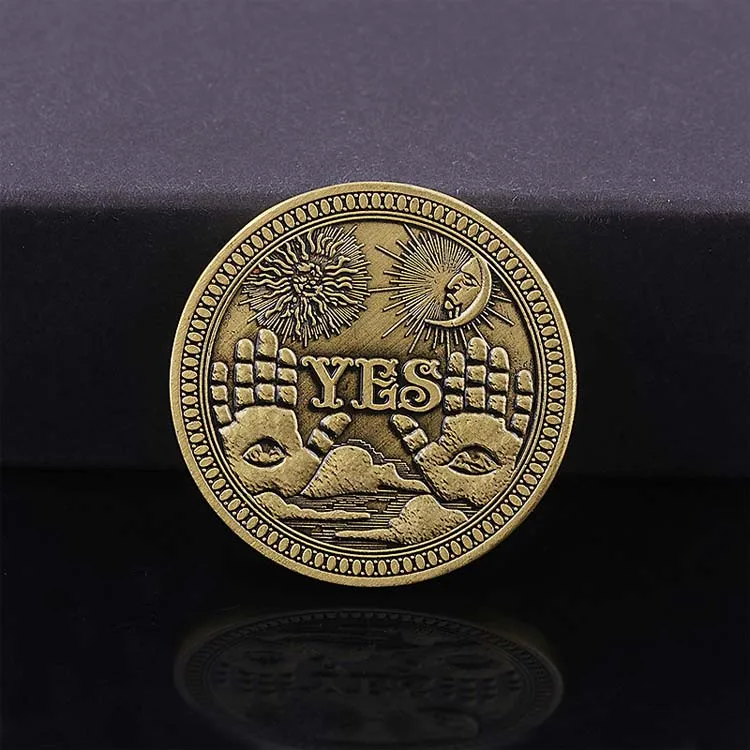 Metal Craft Commemorative Coin Yes or No Souvenir Collectible Challenge Coins